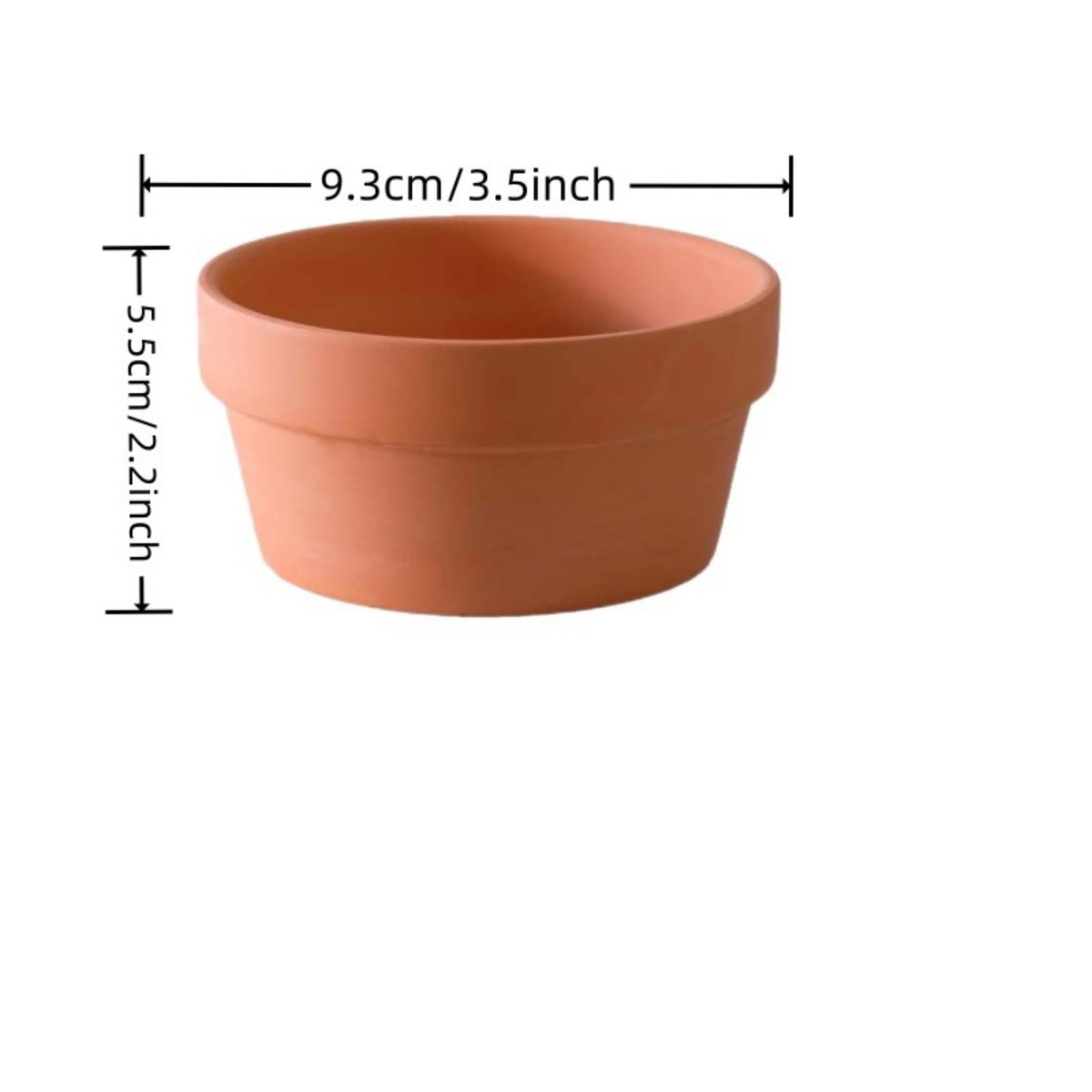 6 buah pot terakota Buld 3.5 