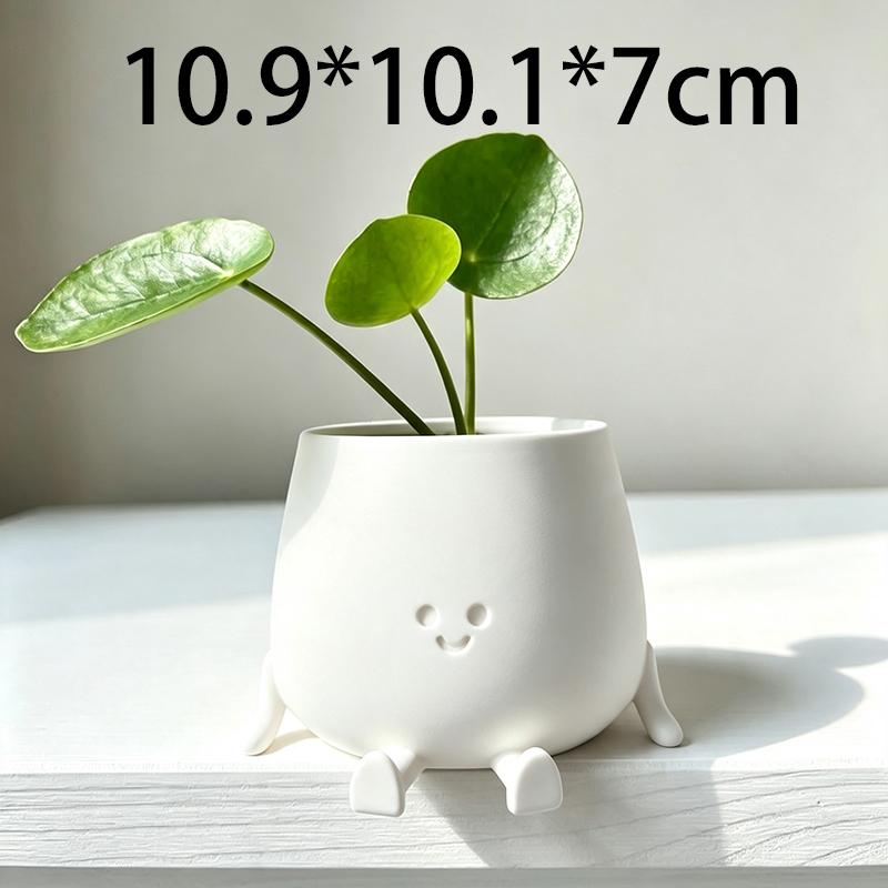 Pot Tanaman 3D Berbentuk Wajah - Cactus Mix Pot ulasan dan harga