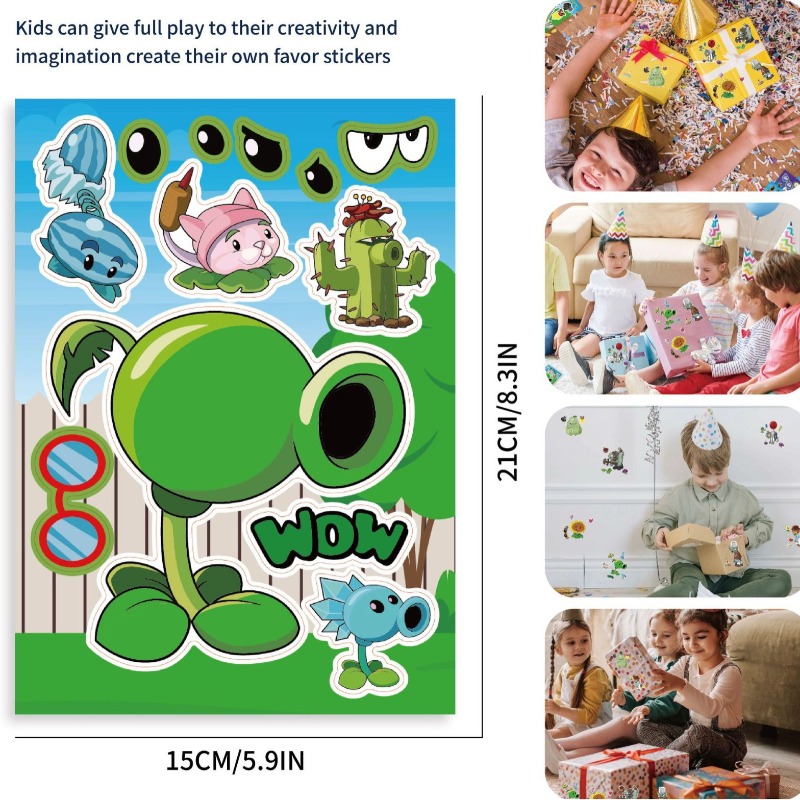 Stiker Puzzle Anime Kartun Luc - Plant Parent Vs ulasan dan harga