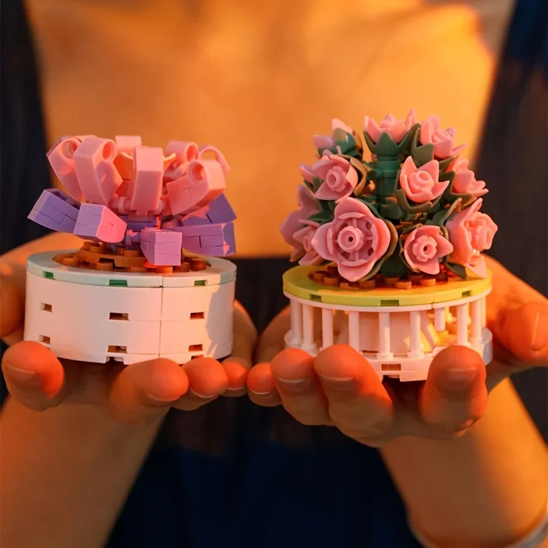 Blok Kota DIY Tanaman Pot Suku - Cactus Mix Pot ulasan dan harga