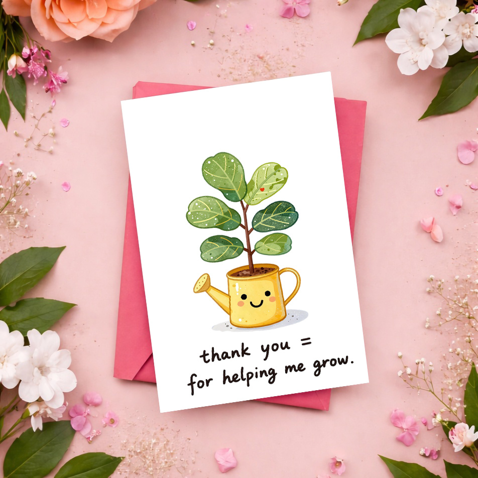 1 Kartu Ucapan Terima Kasih ya - Plant Parent Free ulasan dan harga