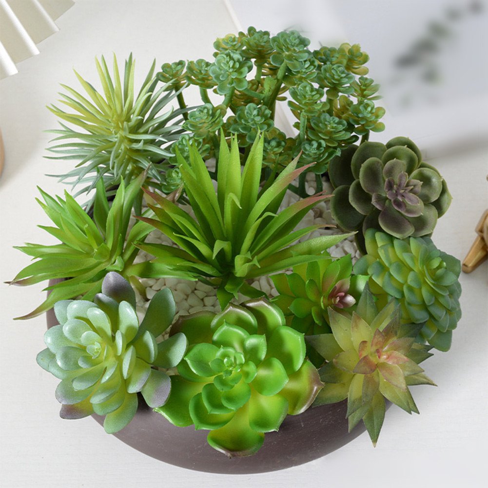 Susunan Sukulen Buatan Bertema - Succulent Arrangement Mini ulasan dan harga